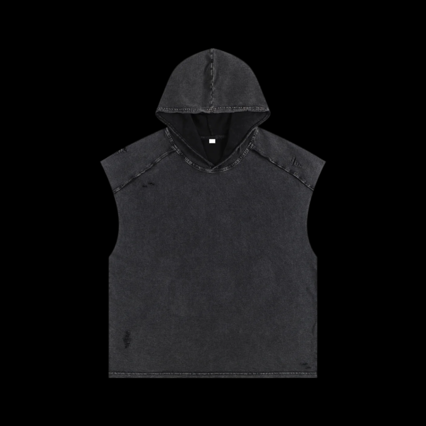 Snow Washed Boxy Hooded Tank