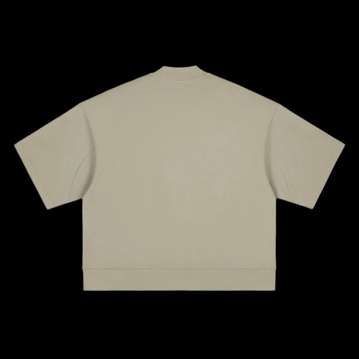 Heavyweight Oversized Mock Neck T-Shirt