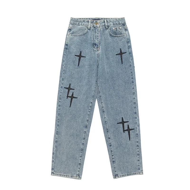 Black Crosses Jeans