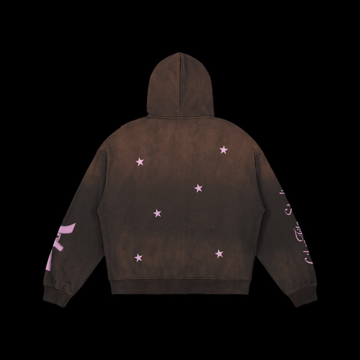 Pink Sleeve Gun Zip Up Hoodie