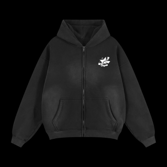 Zip Up Star Hoodie