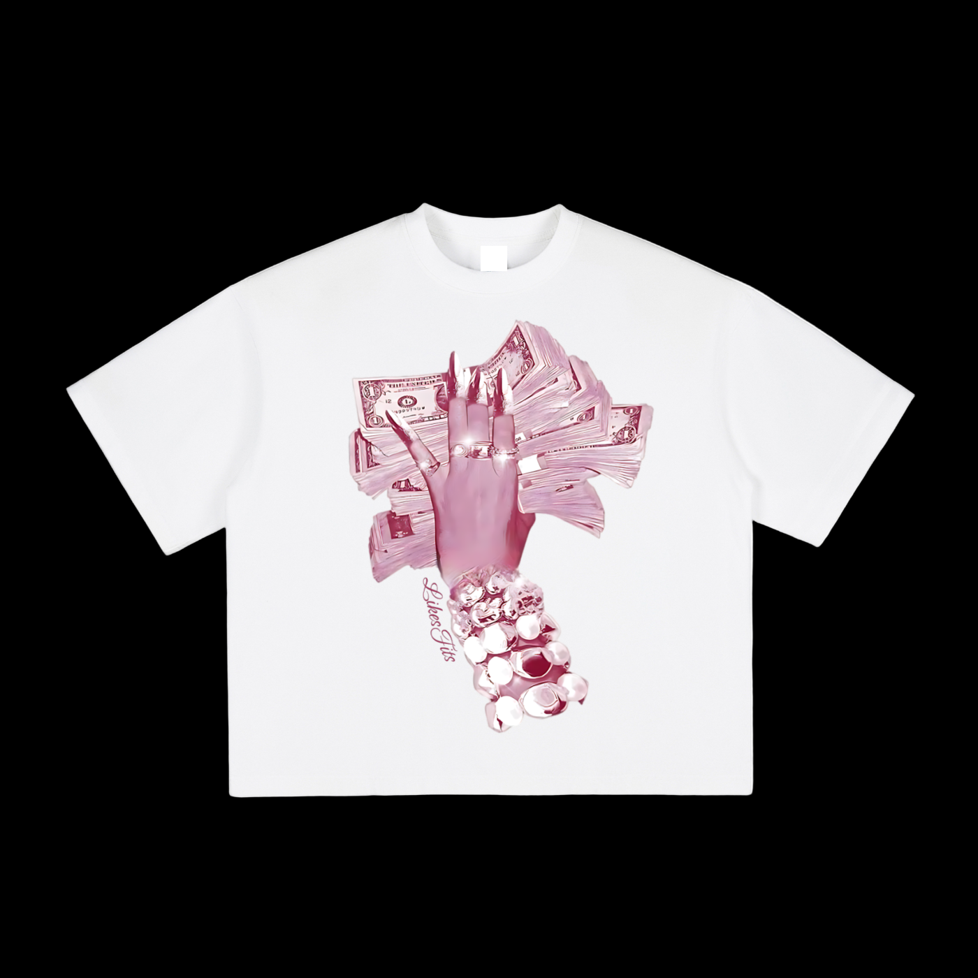 Pink Money Holding Tee