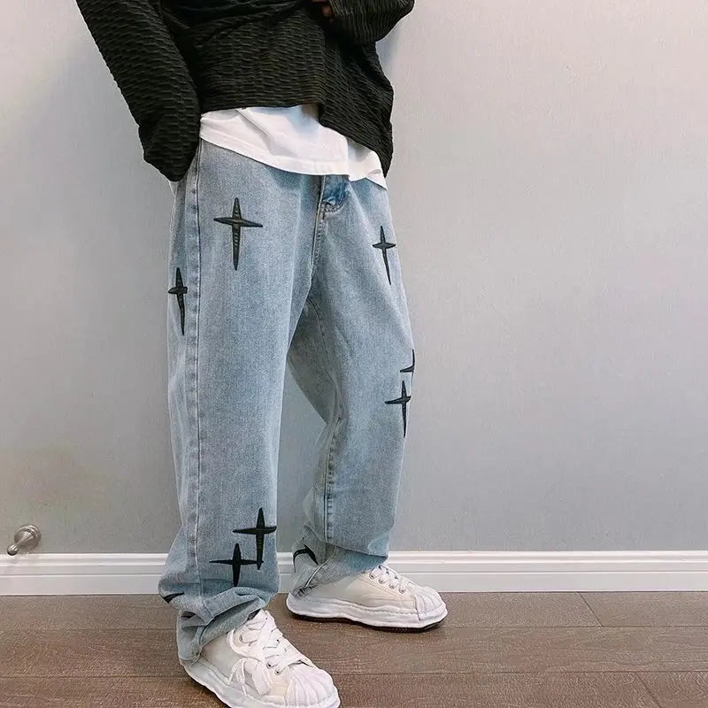 Black Crosses Jeans