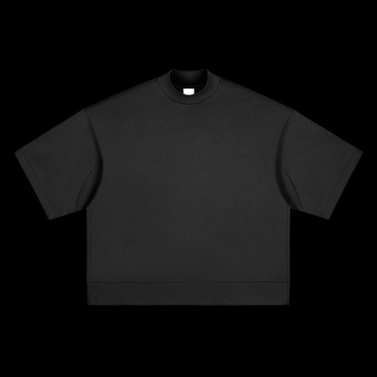 Heavyweight Oversized Mock Neck T-Shirt