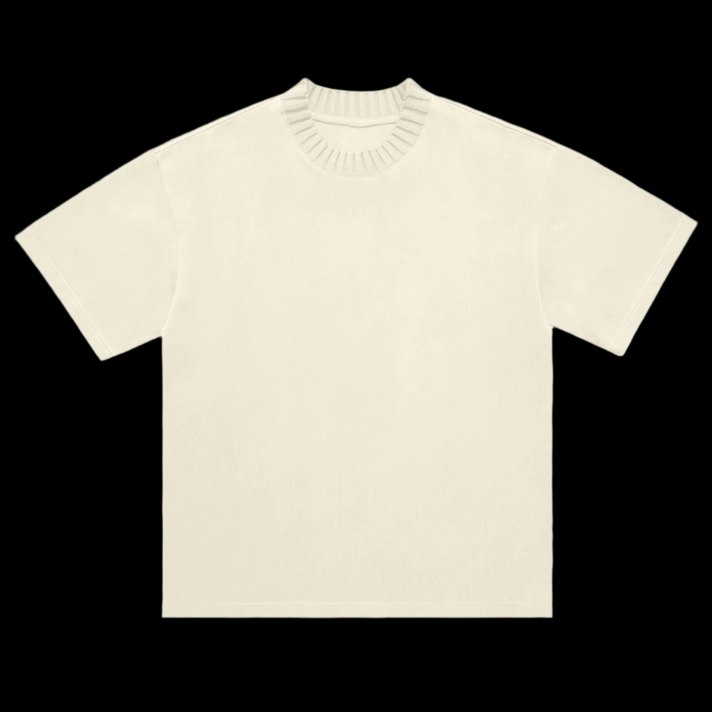 Knitted Round Neck T-Shirt
