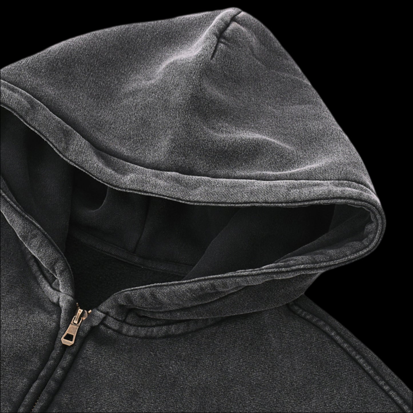 Zip Through Boxy Hoodie
