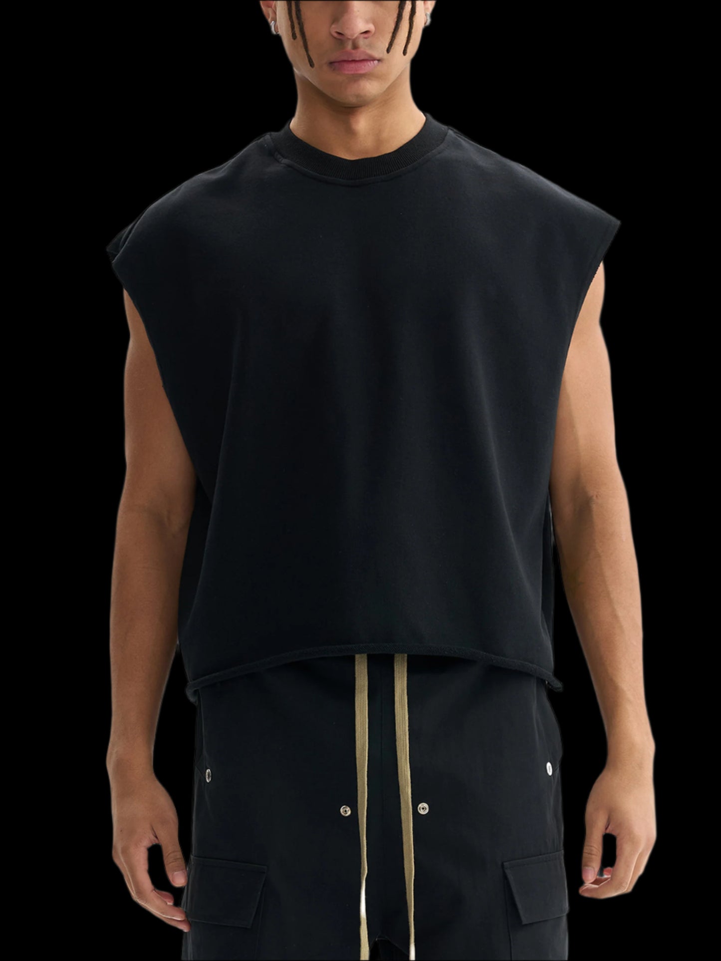 French Terry Boxy Tank Top
