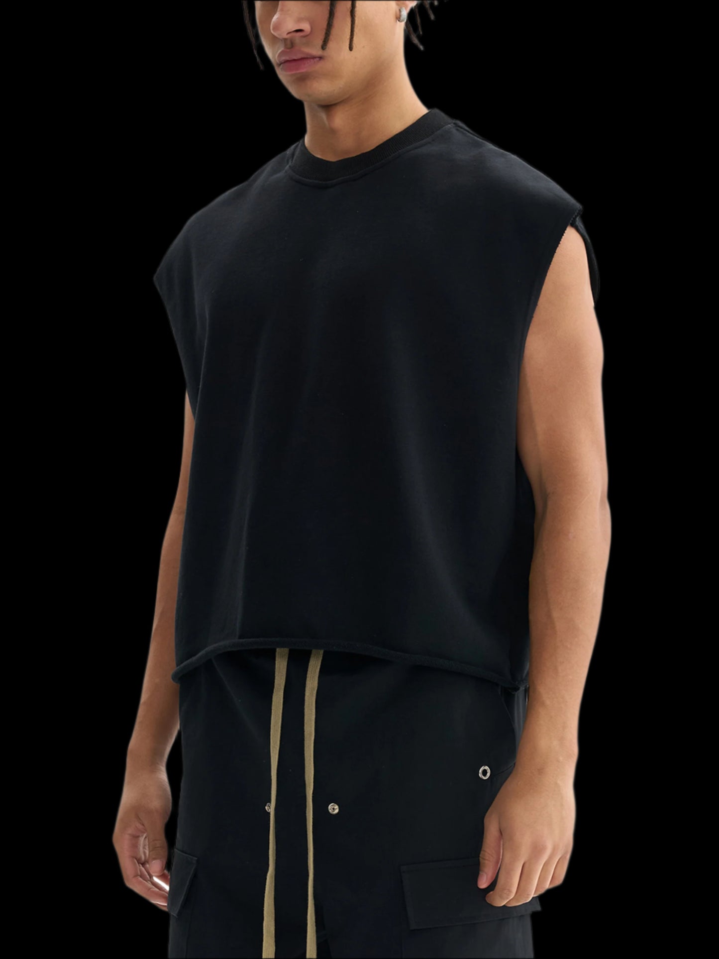 French Terry Boxy Tank Top