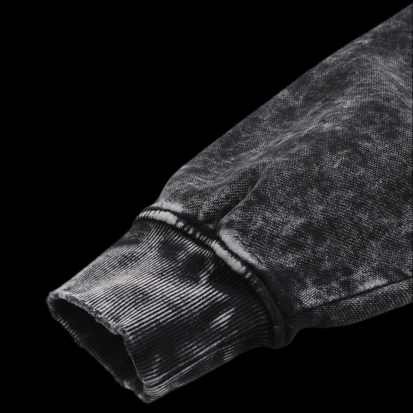 Snow Washed Hand Frayed Sweatshirt