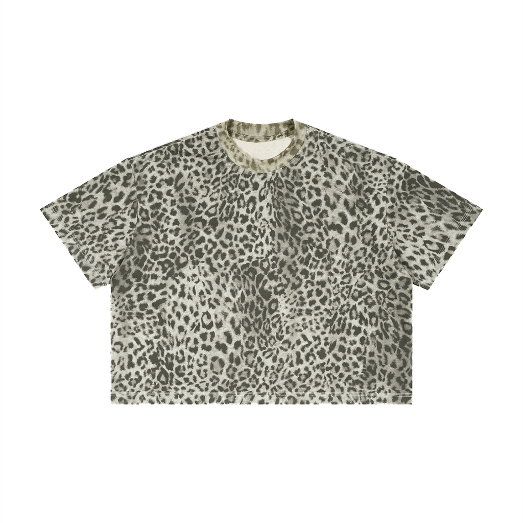 Leopard Print Boxy Tee