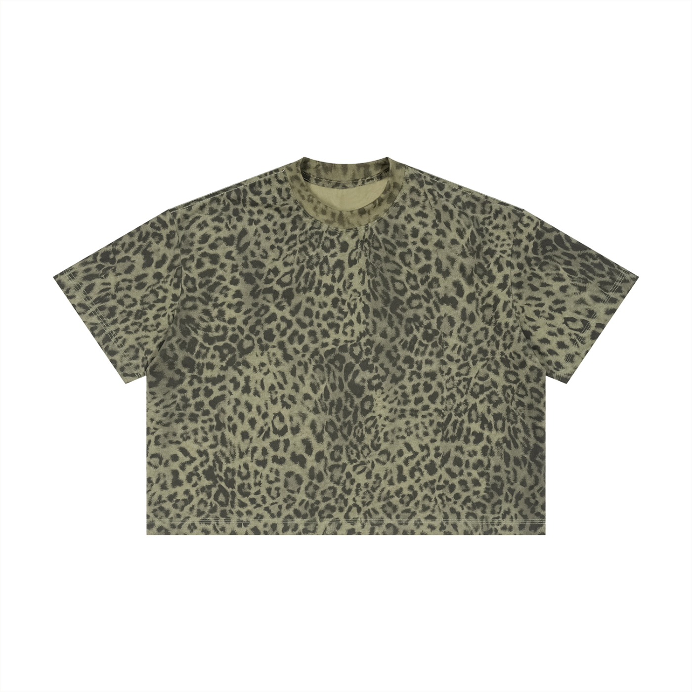 Leopard Print Boxy Tee