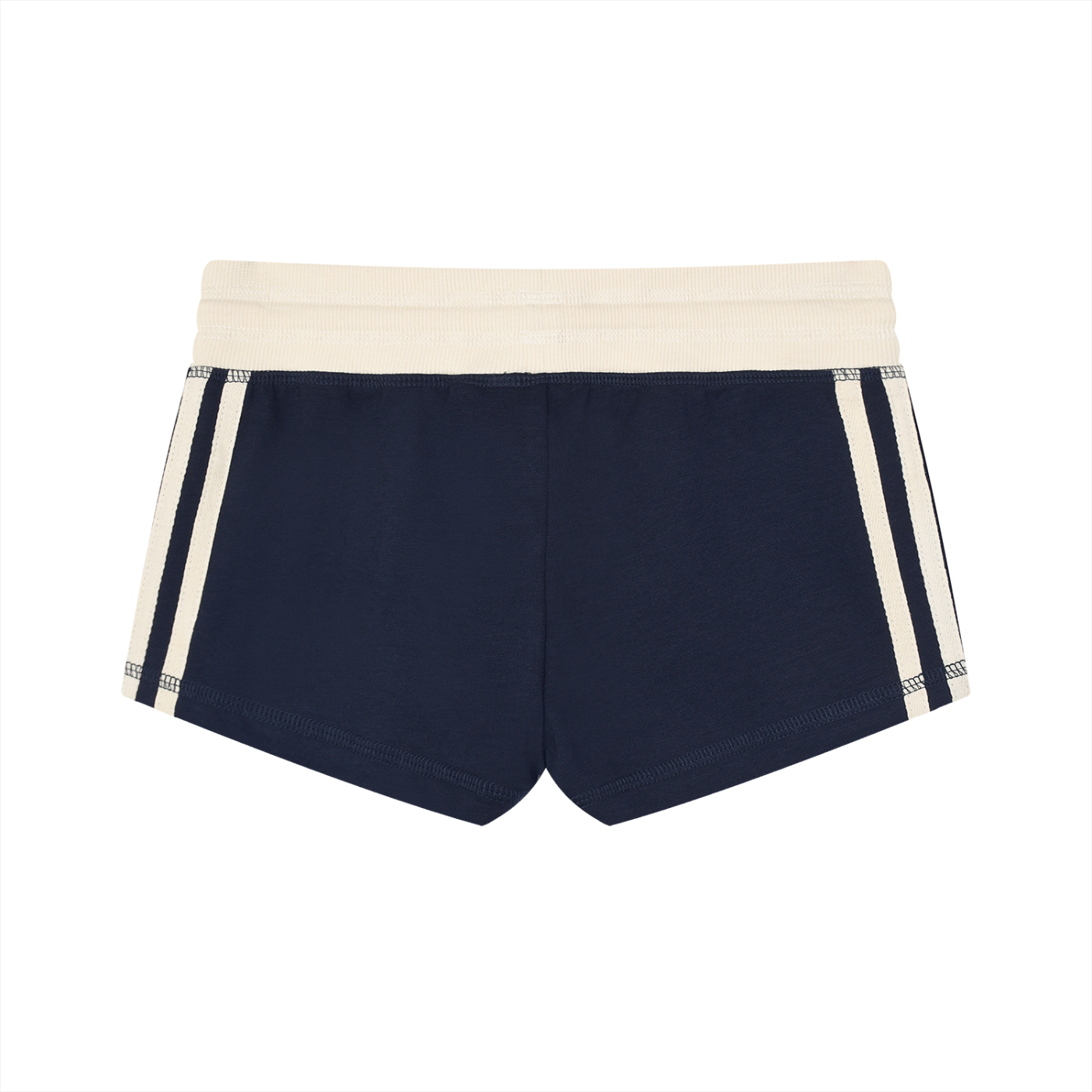 Striped Low Rise Track Shorts
