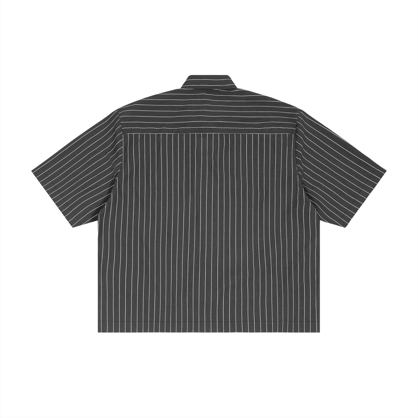 Striped Boxy Button Up Tee