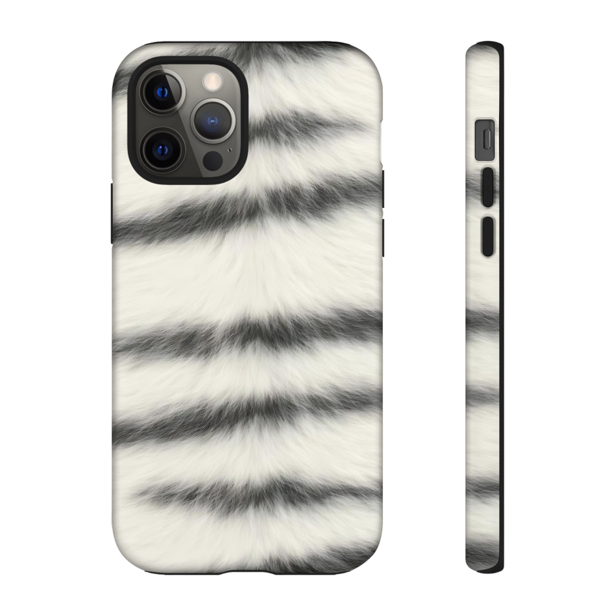 Fur Striped Phone Case