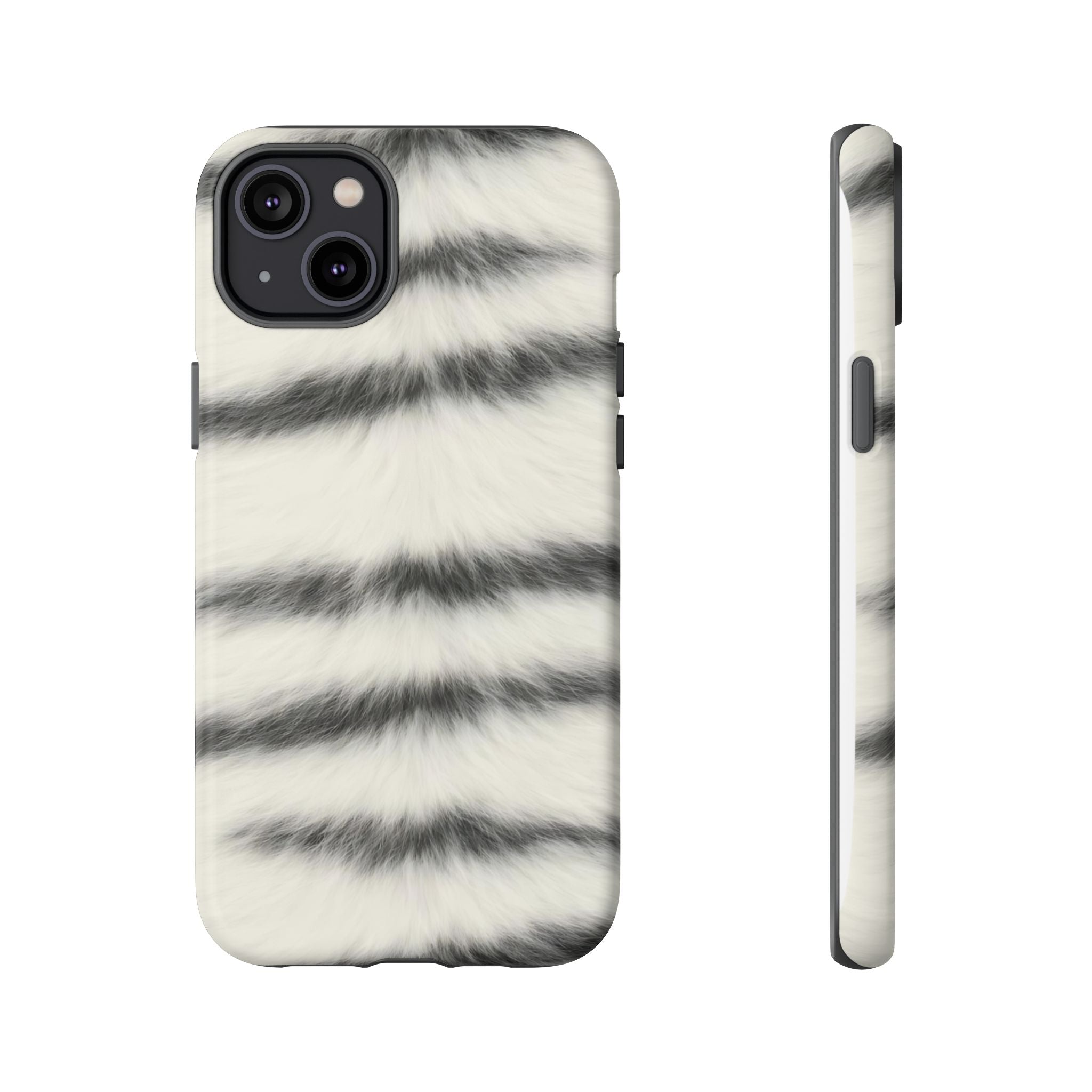 Fur Striped Phone Case