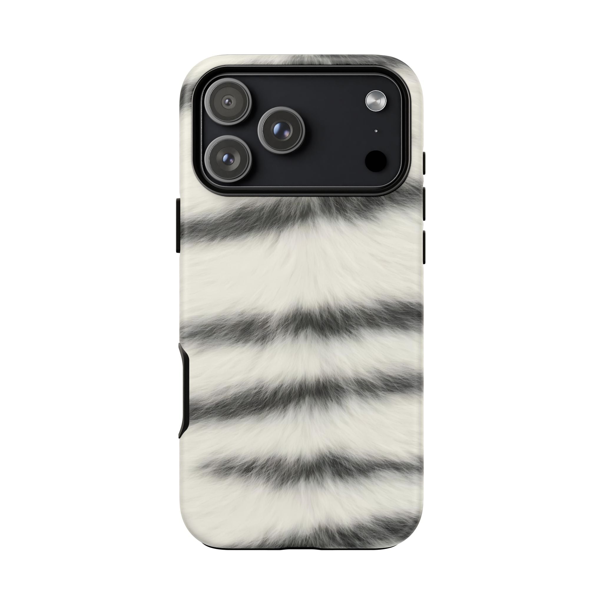 Fur Striped Phone Case