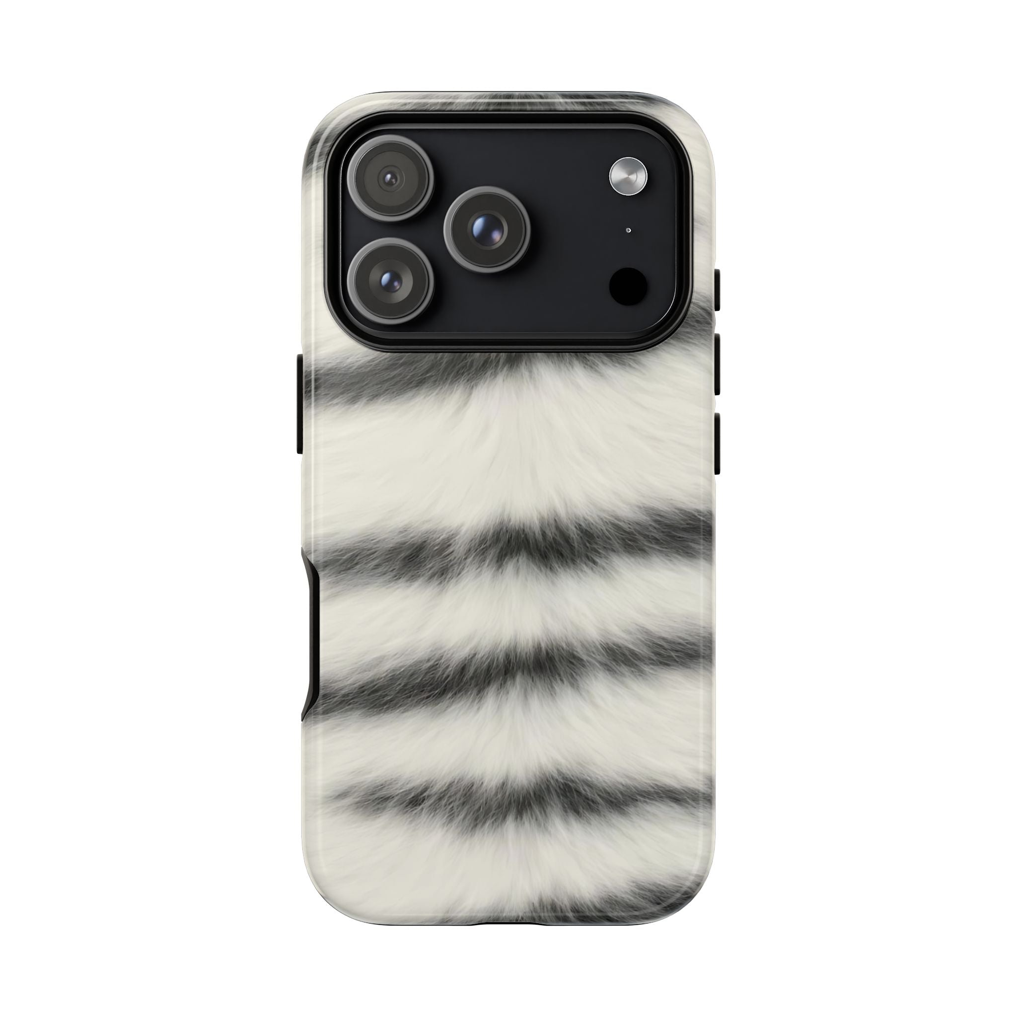 Fur Striped Phone Case