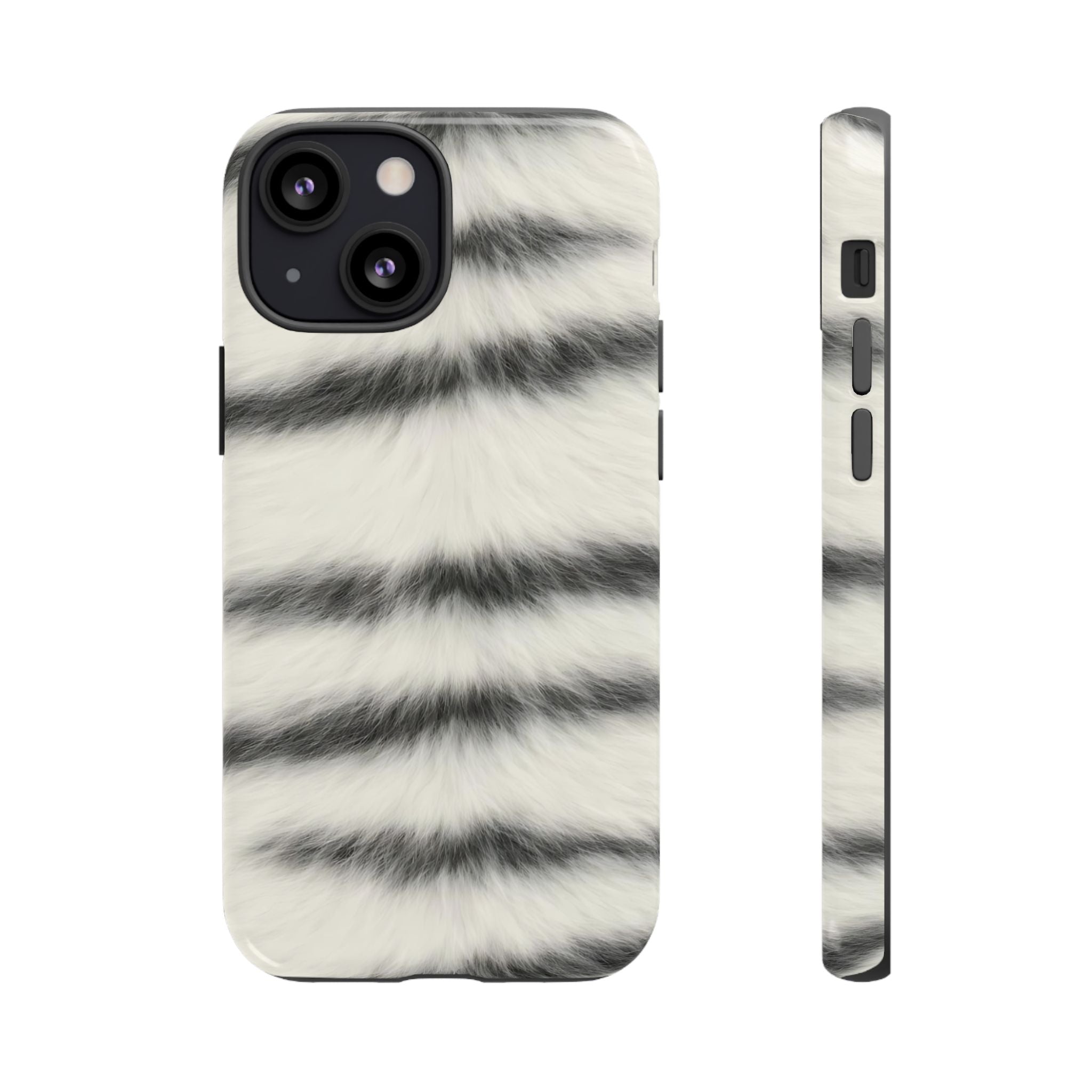 Fur Striped Phone Case