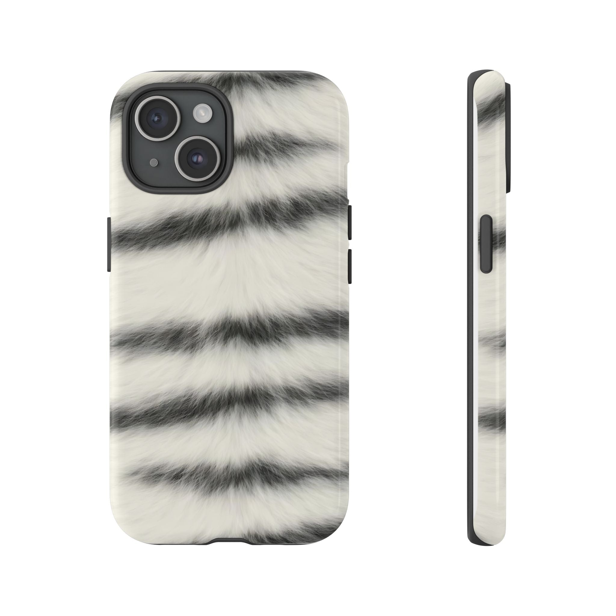Fur Striped Phone Case