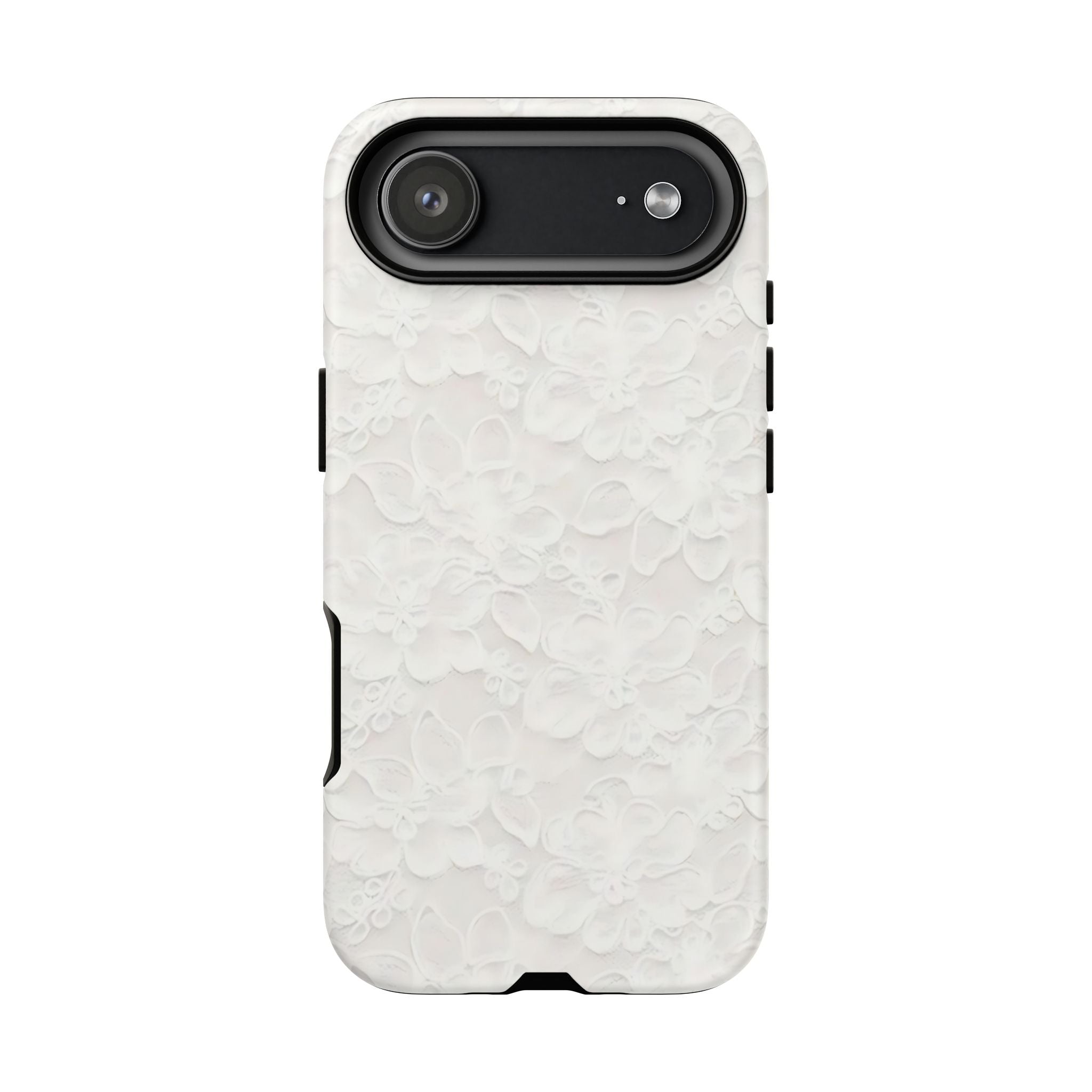 White Lace Pattern Phone Case