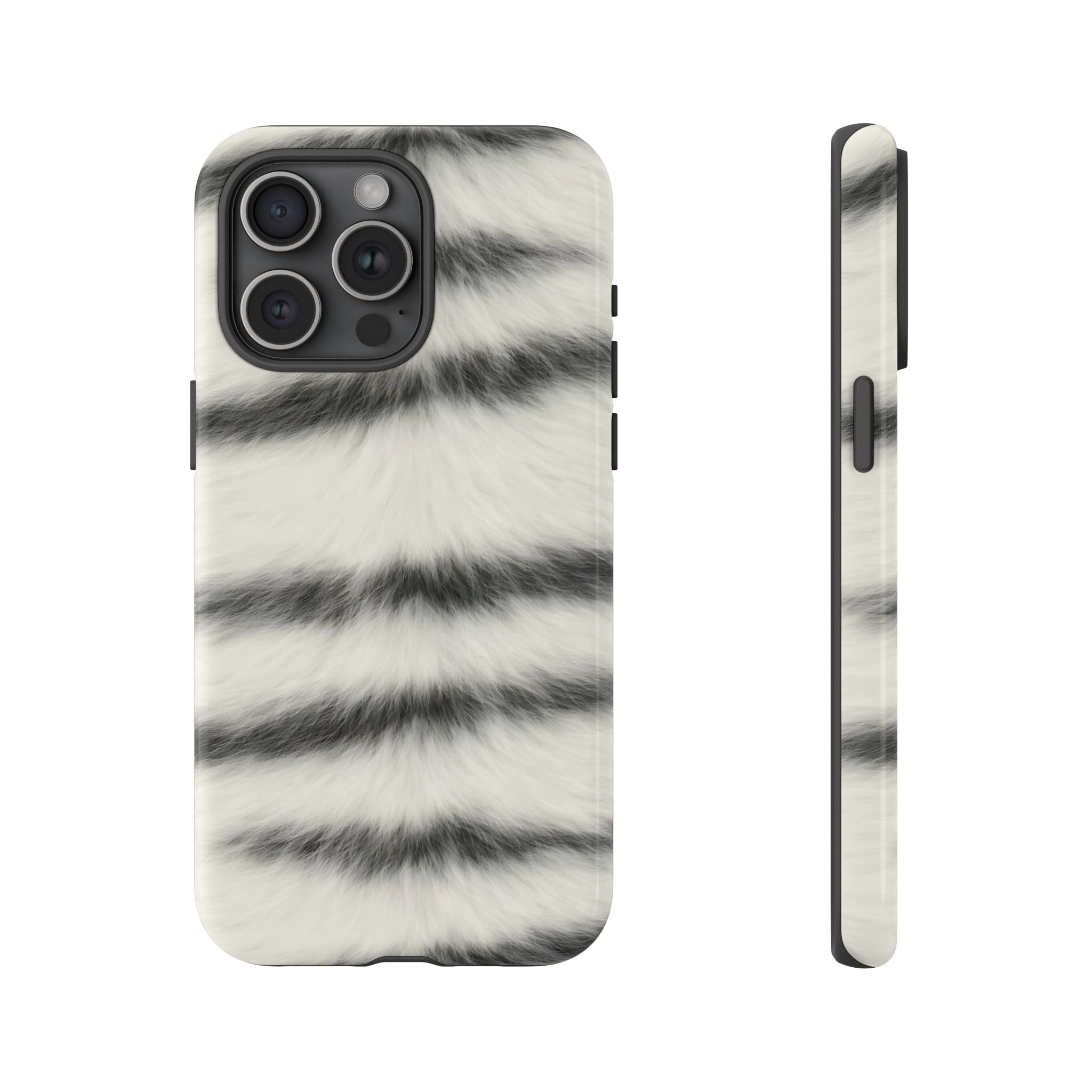 Fur Striped Phone Case