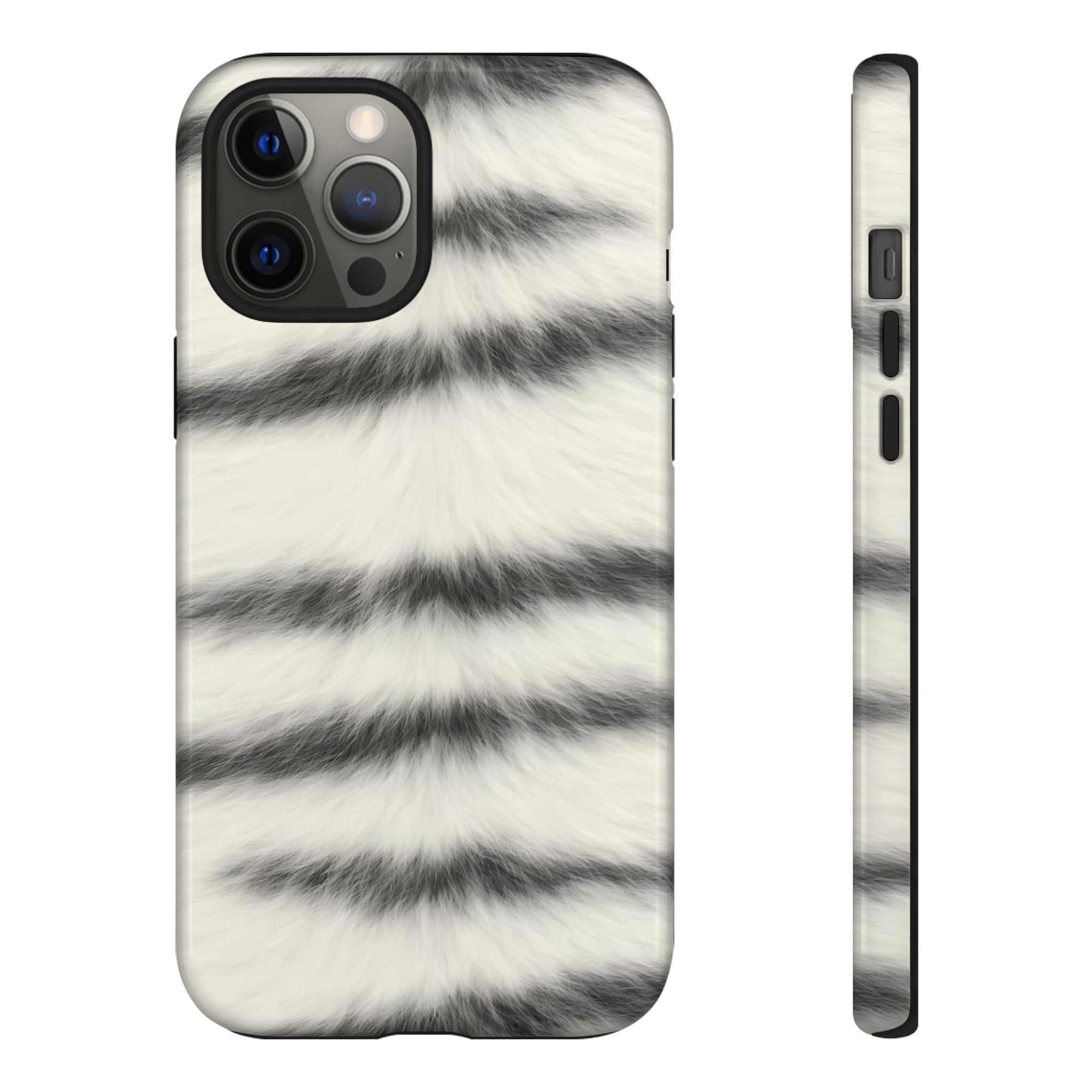 Fur Striped Phone Case