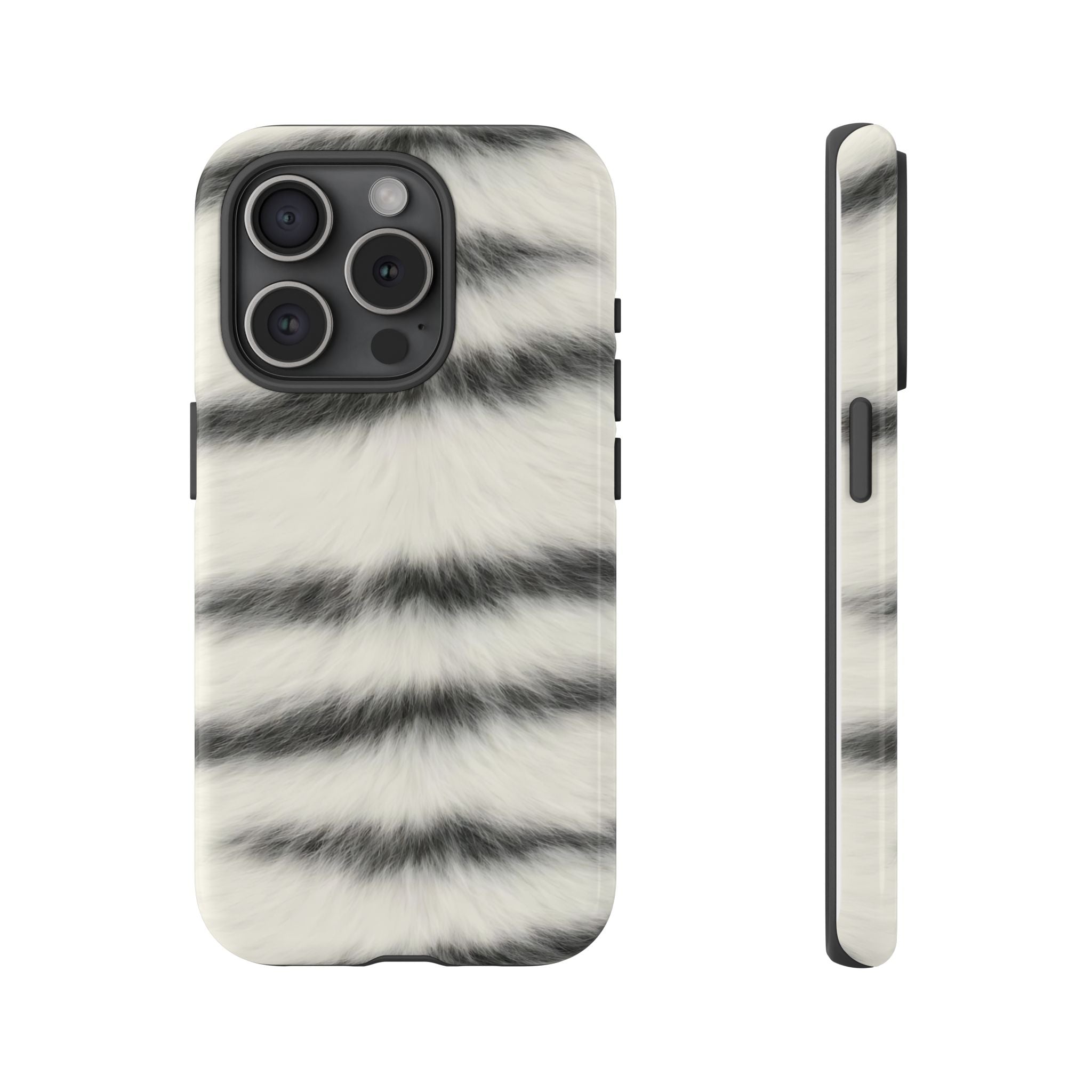 Fur Striped Phone Case