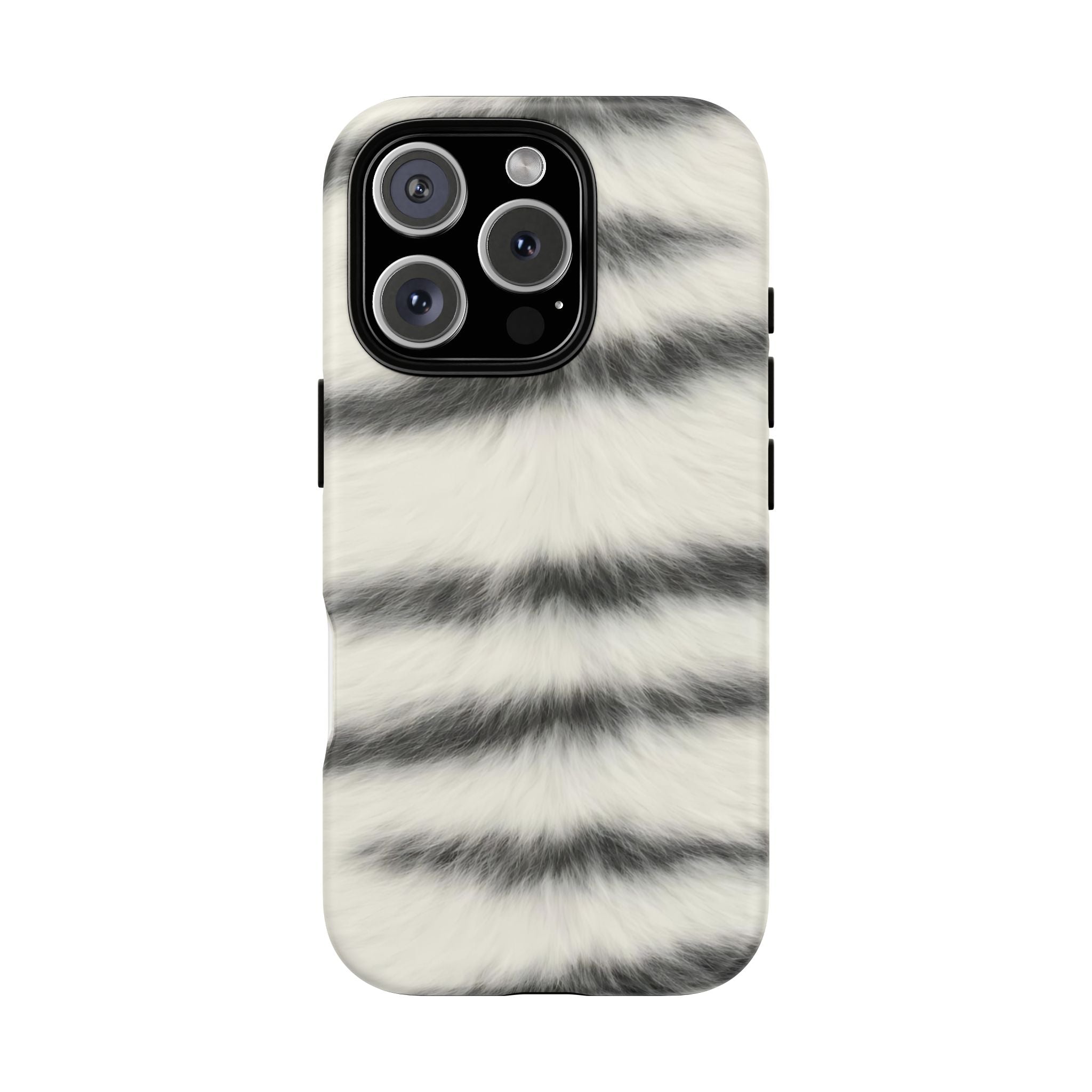 Fur Striped Phone Case