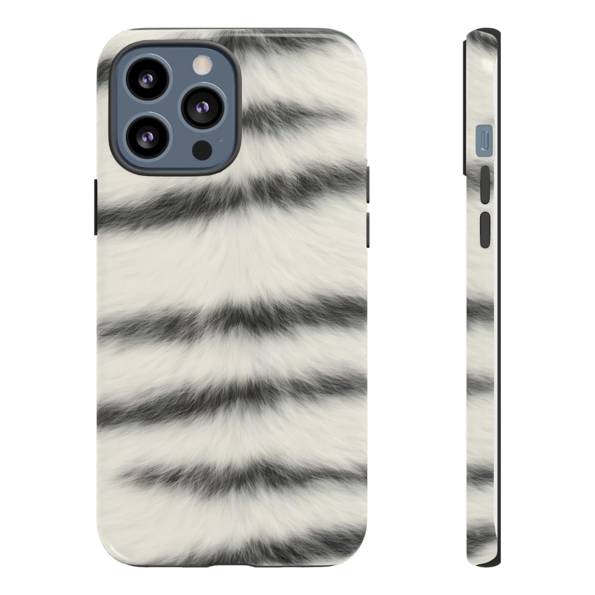 Fur Striped Phone Case