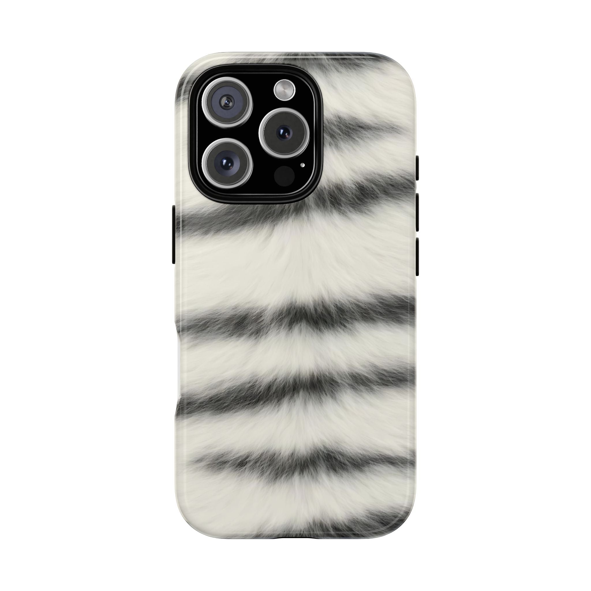 Fur Striped Phone Case