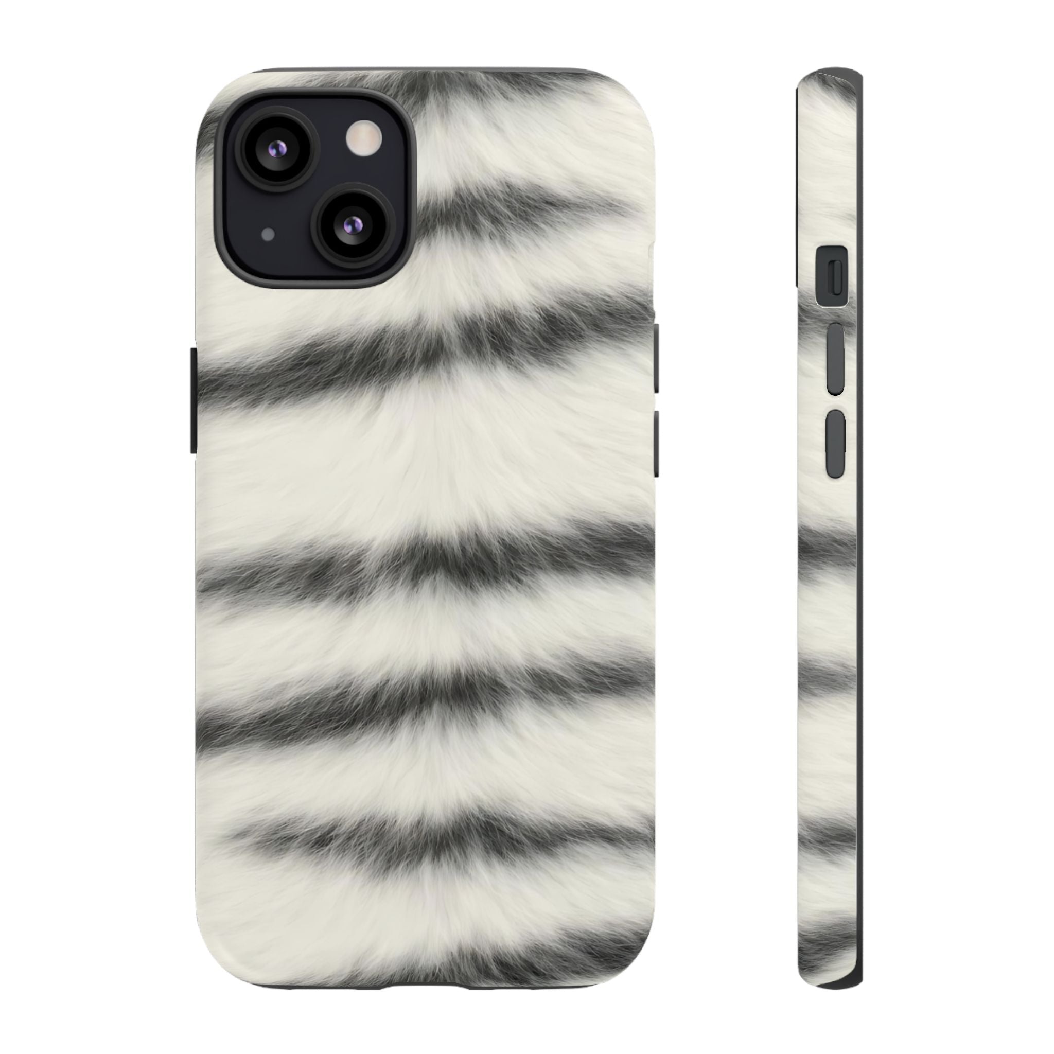 Fur Striped Phone Case