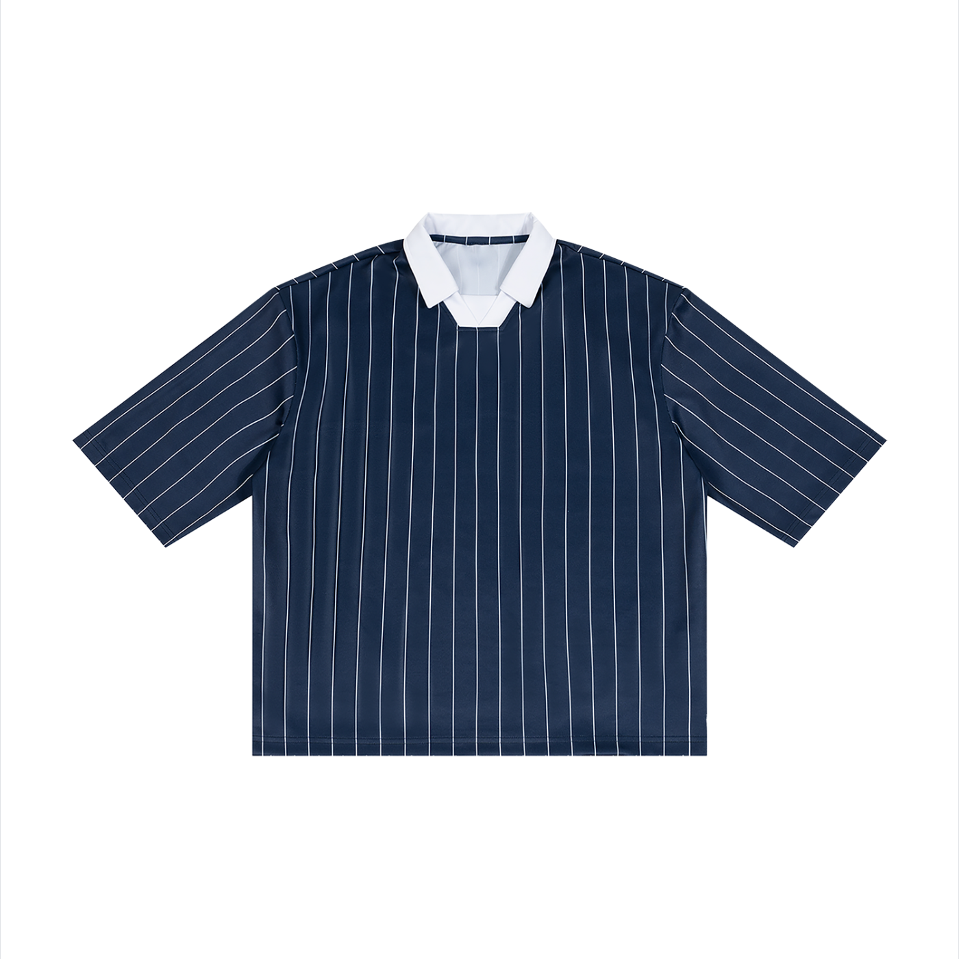 Pinstripe Collared Jersey