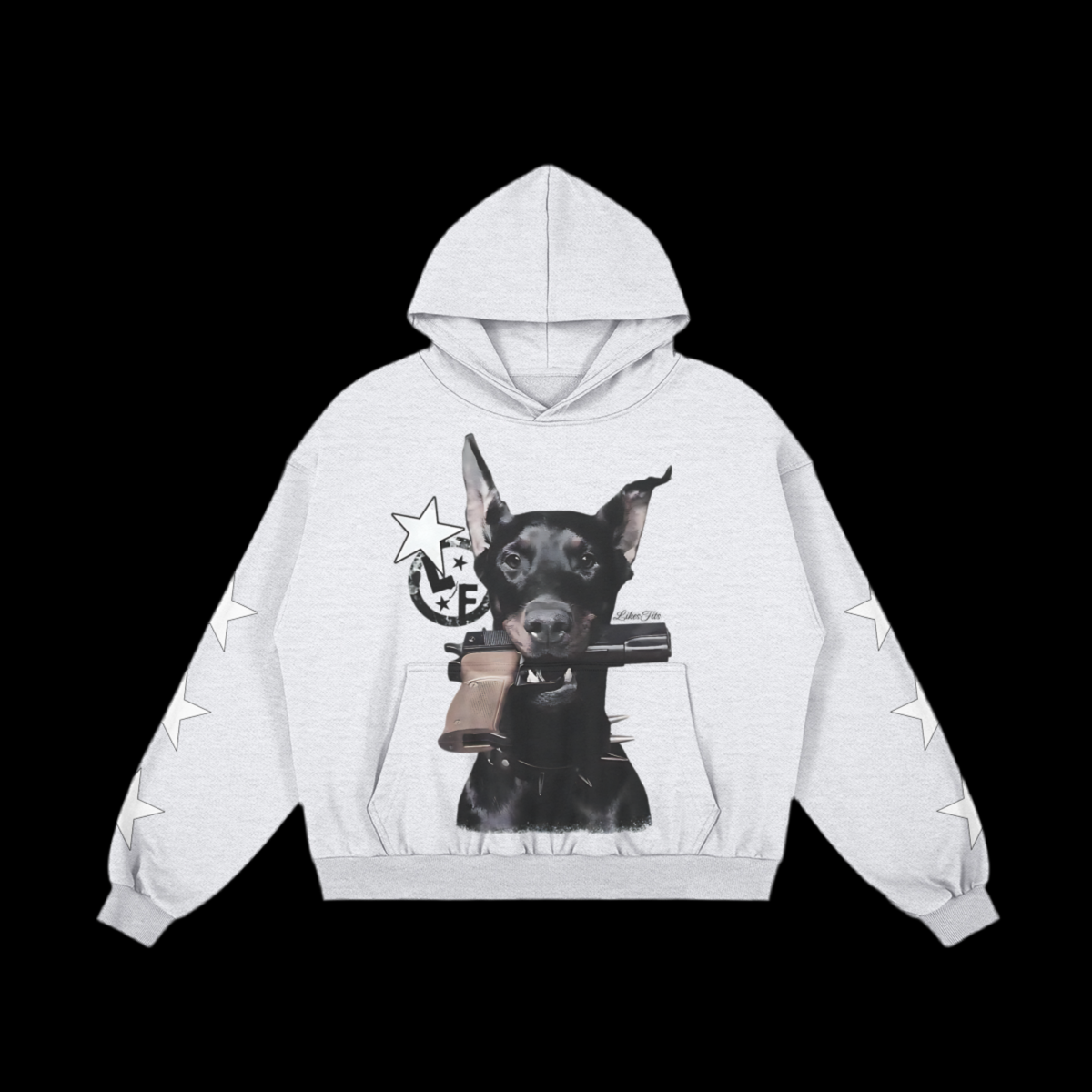 Gun Holding Dog Hoodie