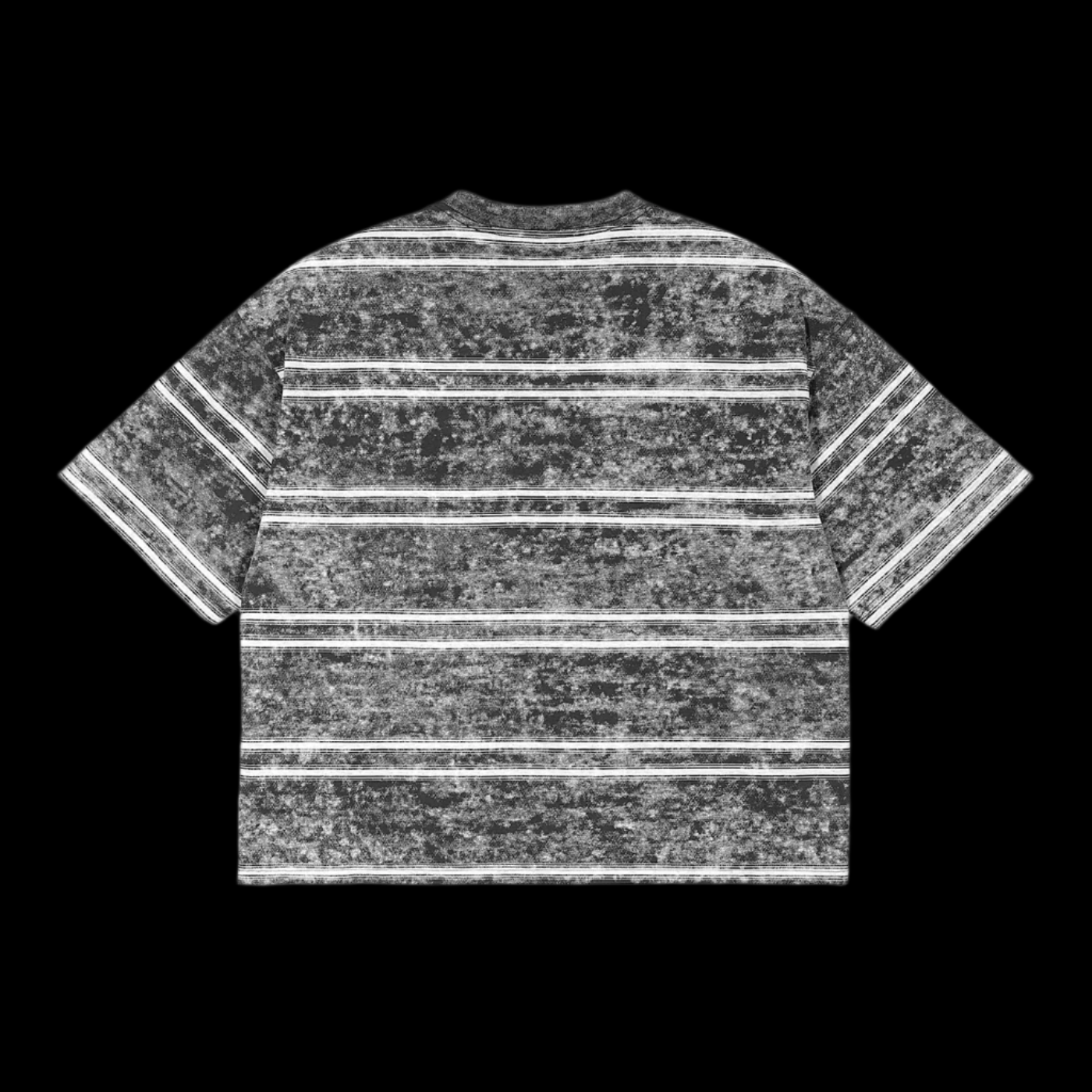 Snow Washed Stripe Boxy T-shirt