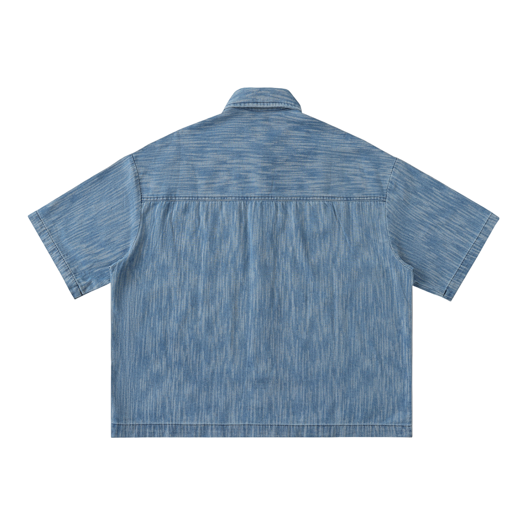 Distressed Wash Short Sleeve Shirt