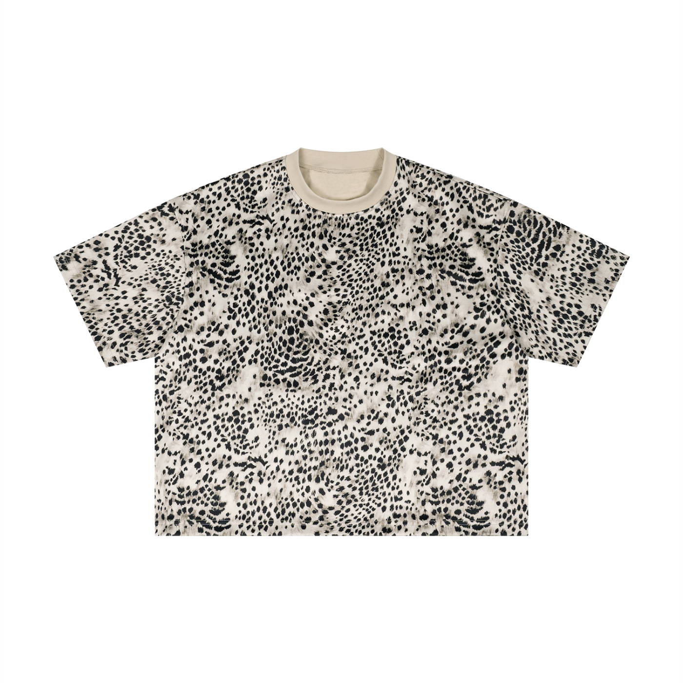 Leopard Print Boxy Tee