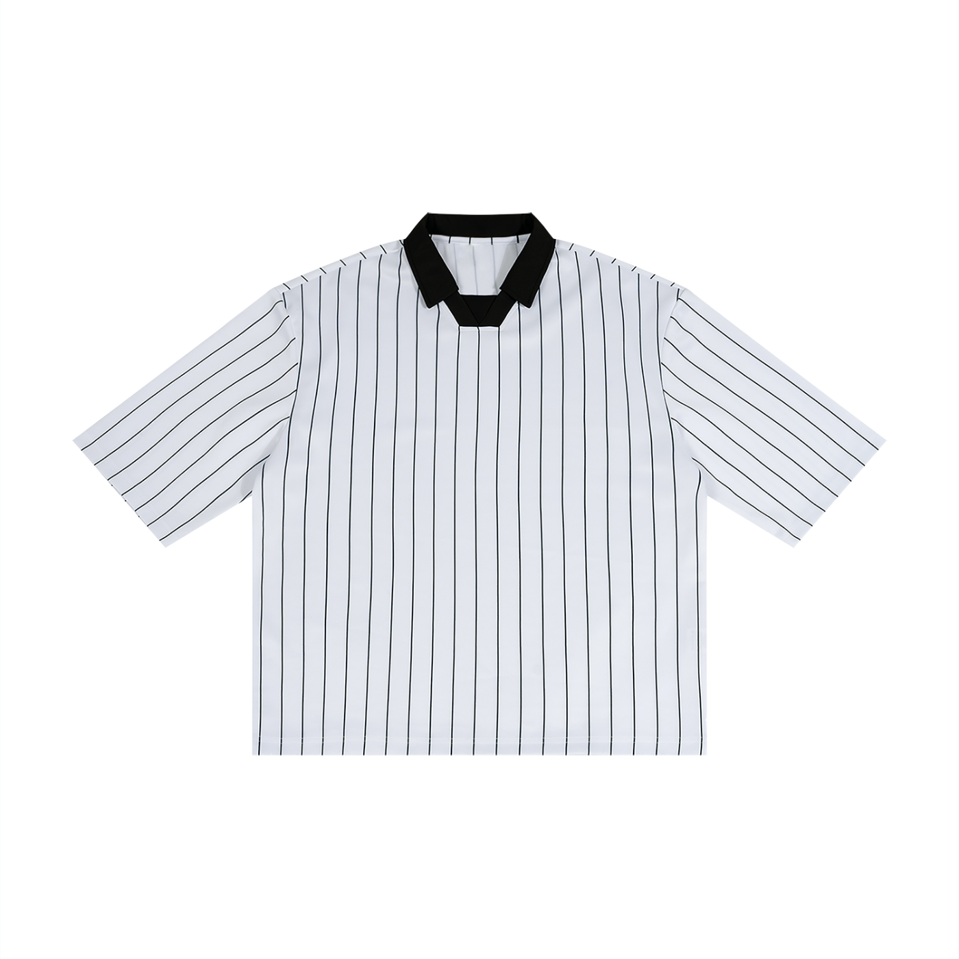 Pinstripe Collared Jersey