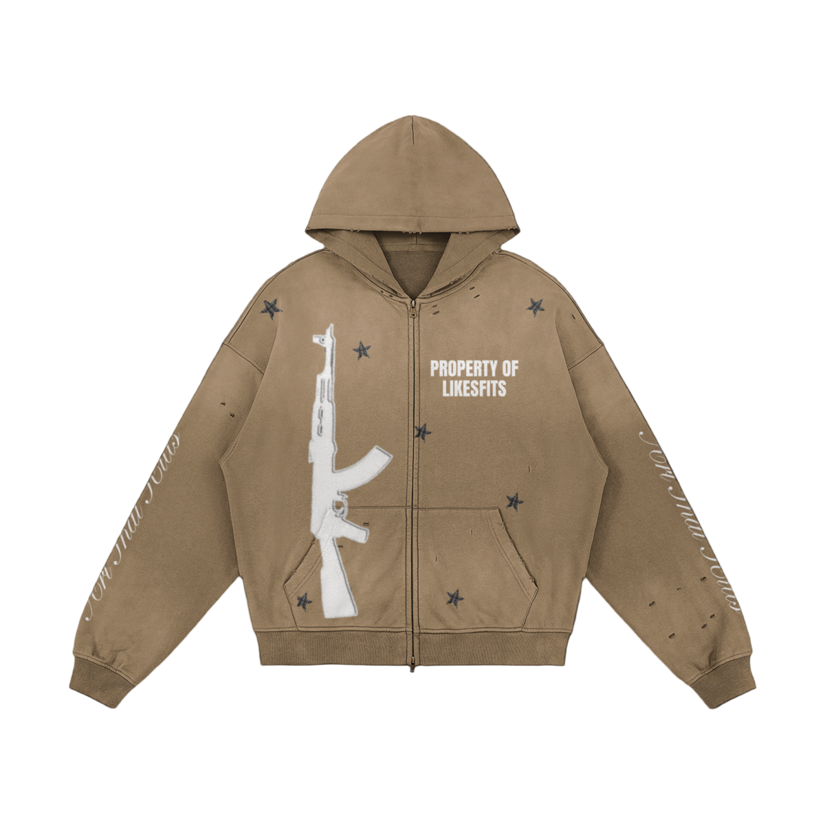 Property Of LikesFits Zip Up Hoodie