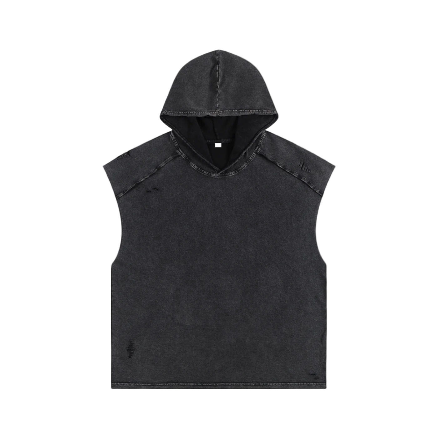 Snow Washed Boxy Hooded Tank