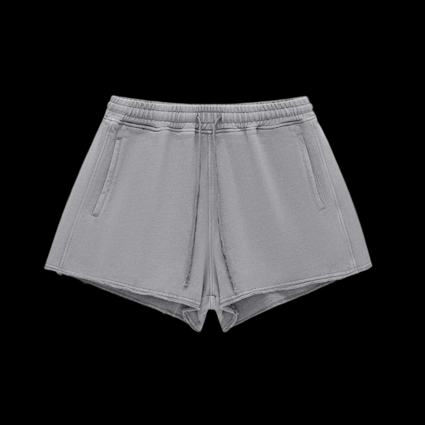 Snow Washed Drawstring Shorts