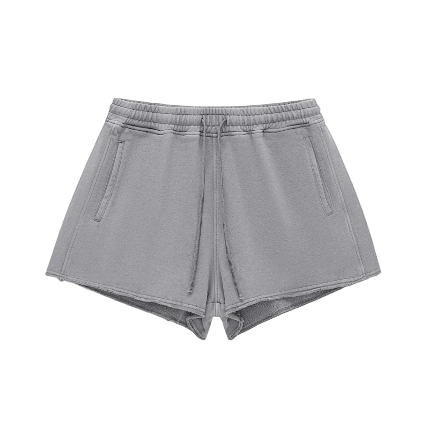 Snow Washed Drawstring Shorts