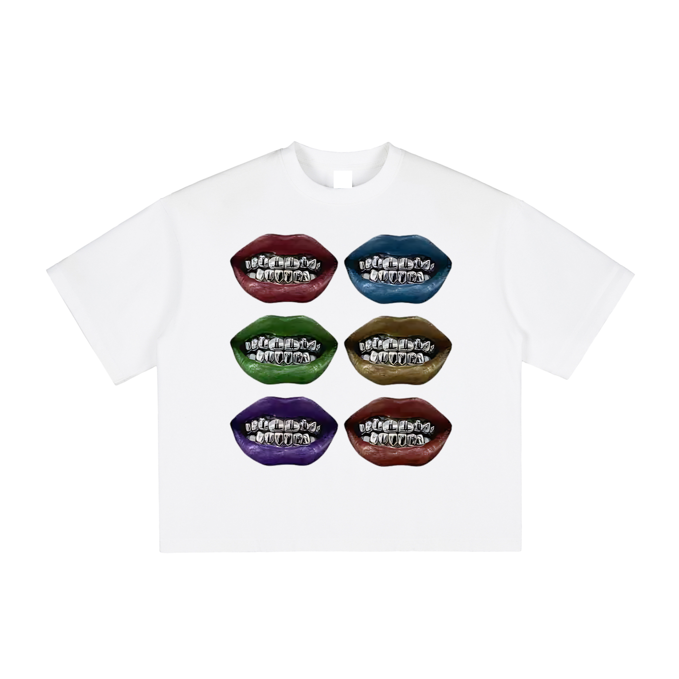 6 Colorful Grillz Tee