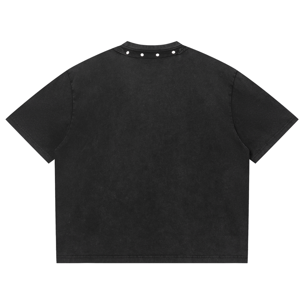 Washed Boxy Studded T-Shirt