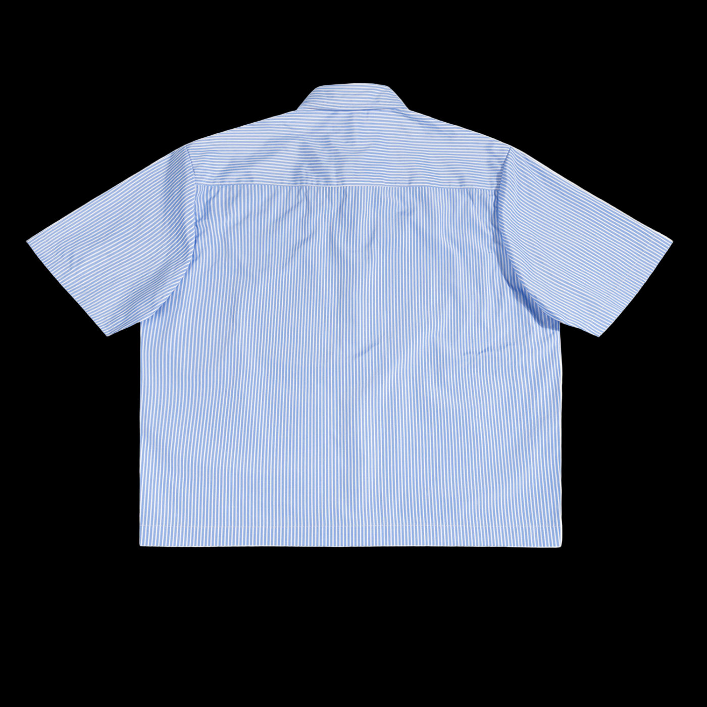 Blue Striped Button Up Tee