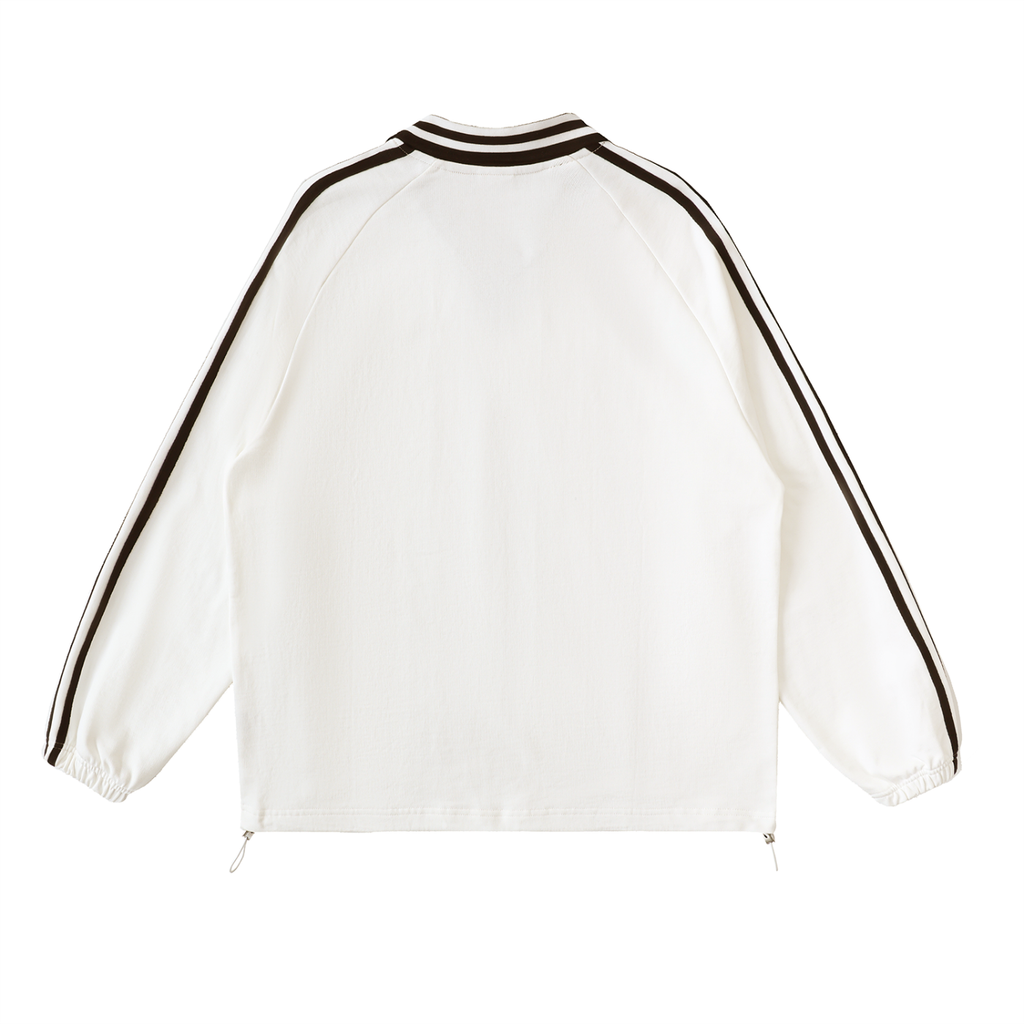 Striped Collar Sweatshirt