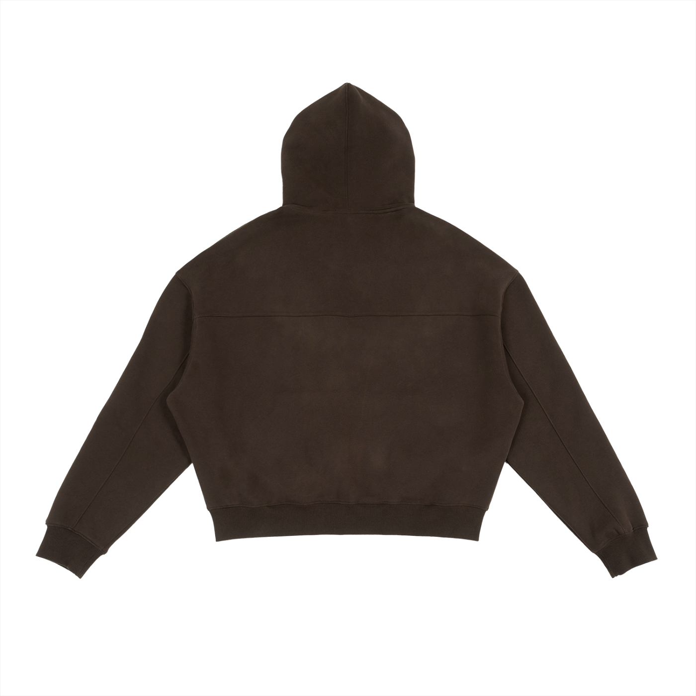 Fleece Zip Up Boxy Hoodie