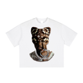Chocolate Brown Kitty Hat Print Tee