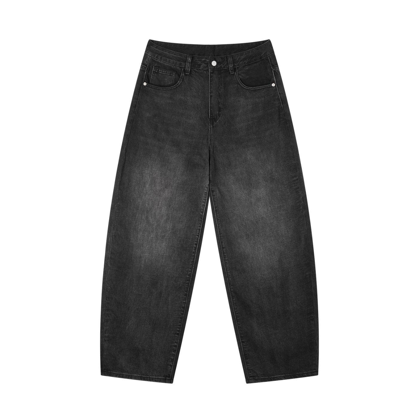 Vintage Wash Barrel Jeans