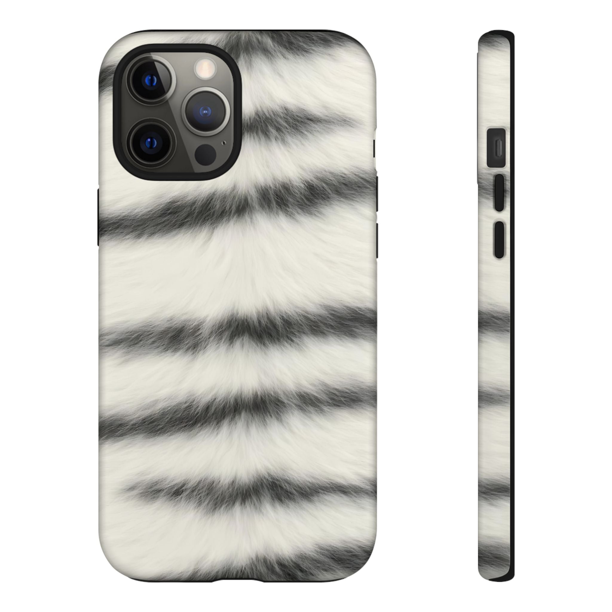 Fur Striped Phone Case