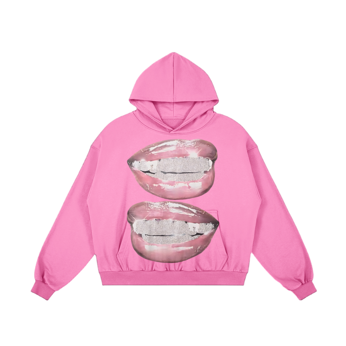 Double Pink Grillz Hoodie